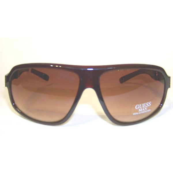 guess 盖尔斯 男士时尚休闲防紫外线全框太阳眼镜 棕色