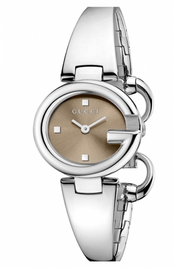 古驰gucci 女式装饰手表 silver/ brown q00074973 one size