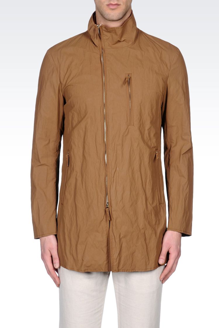 ac阿玛尼 欧美代购 男款涤纶立领拉链长袖夹克外套41410190cl