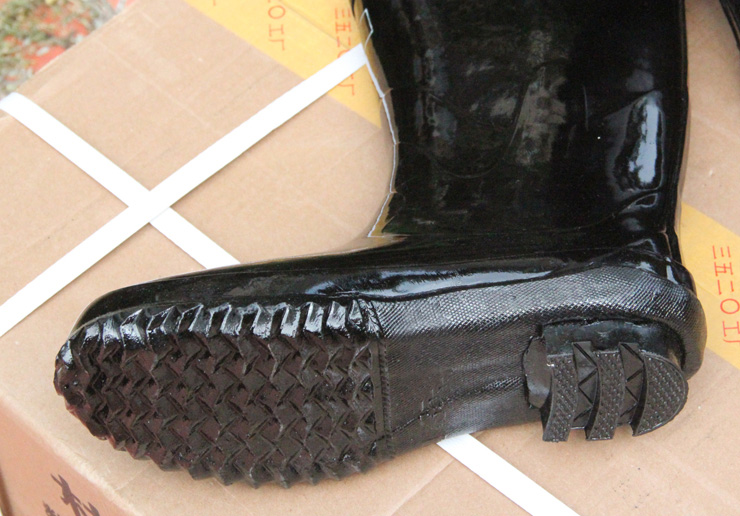 正品军用雨靴 加厚鞋底防穿透更耐用 耐油耐酸碱防滑水鞋 男款橡胶