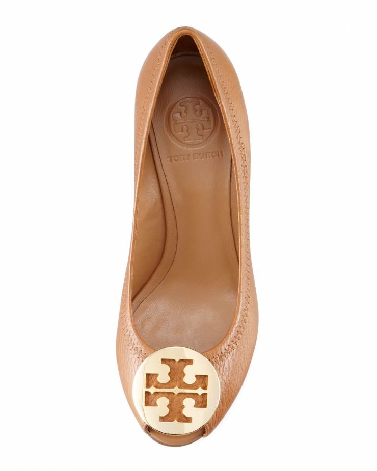 托里伯奇 tory burch 女式坡跟单鞋 royal tan/gold q00155330 37.