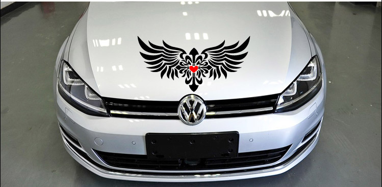 翼贴 个性贴画反光贴纸装饰贴 车身贴 翅膀 国旗翅膀-1 大号