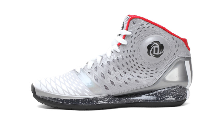 adidas阿迪达斯篮球鞋男鞋2013新款正品罗斯3.5高帮 g59649 灰色 40