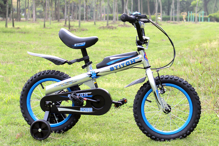 祺娃娃stitch擎天柱正品儿童自行车12寸14寸16寸带辅助轮特价包邮