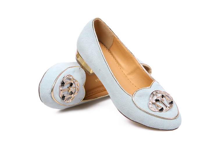 麦潮2014春季新款十二星座水钻圆头平跟女单鞋dx1085双子座39