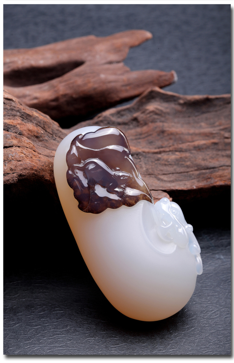 金之玉业正品巴西天然玉石玛瑙把件 新款事业有成带证书