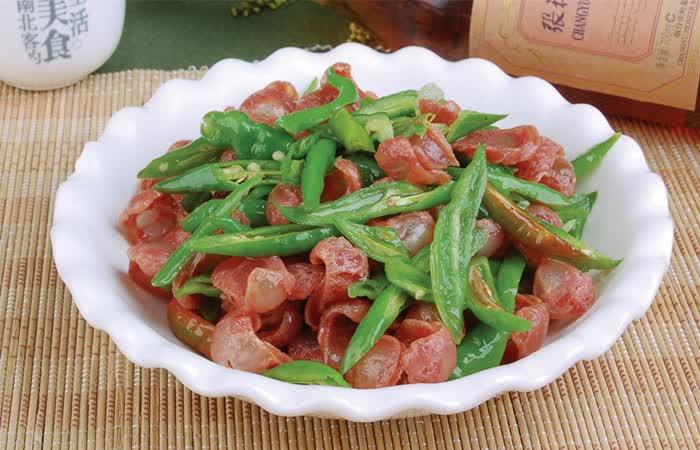 青椒炒香肠