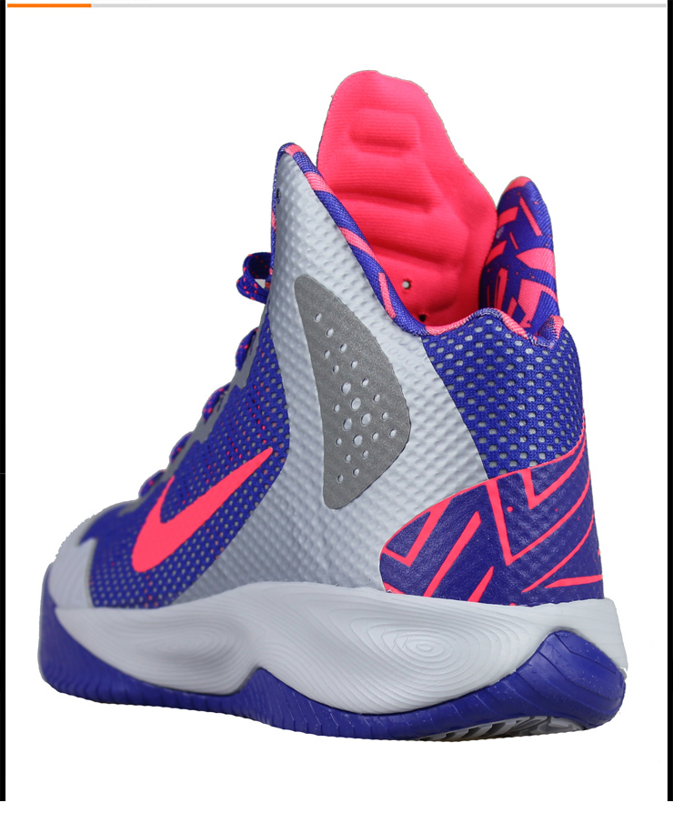 耐克nike男鞋高帮外场耐磨篮球鞋运动鞋 511370-003 灰紫粉 40