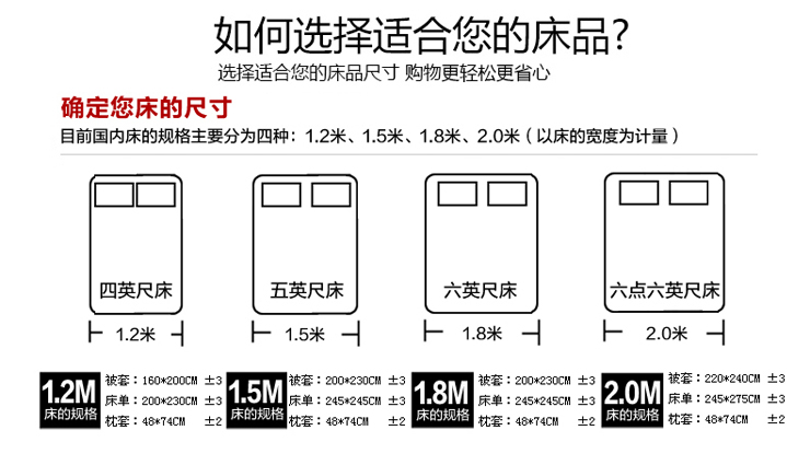 主体 类别 春秋被 适合床尺寸 双人(1.
