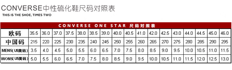 断码 匡威converse 情侣款运动鞋 低帮板鞋134422 灰 44
