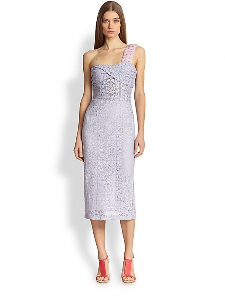 巴宝莉 burberry 女式连衣裙 pale lavender q00161584 40 (6)