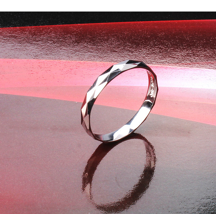 今上珠宝 铂金戒指 女 白金女戒 pt990戒指 女款