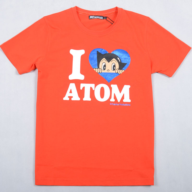 阿童木(astro boy)中性i love atom短袖t恤 蓝色 s【图片 价格 品牌