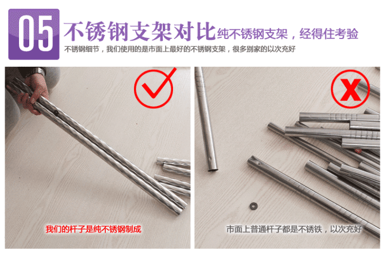 优兰朵蚊帐 落地不锈钢管三开门加粗支架宫廷方顶公主蚊帐 C9白色-25mm管 1.5m床