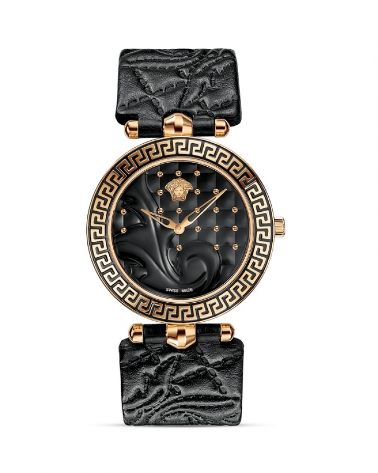 范思哲 versace 女式皮带手表 black q00110863 one size