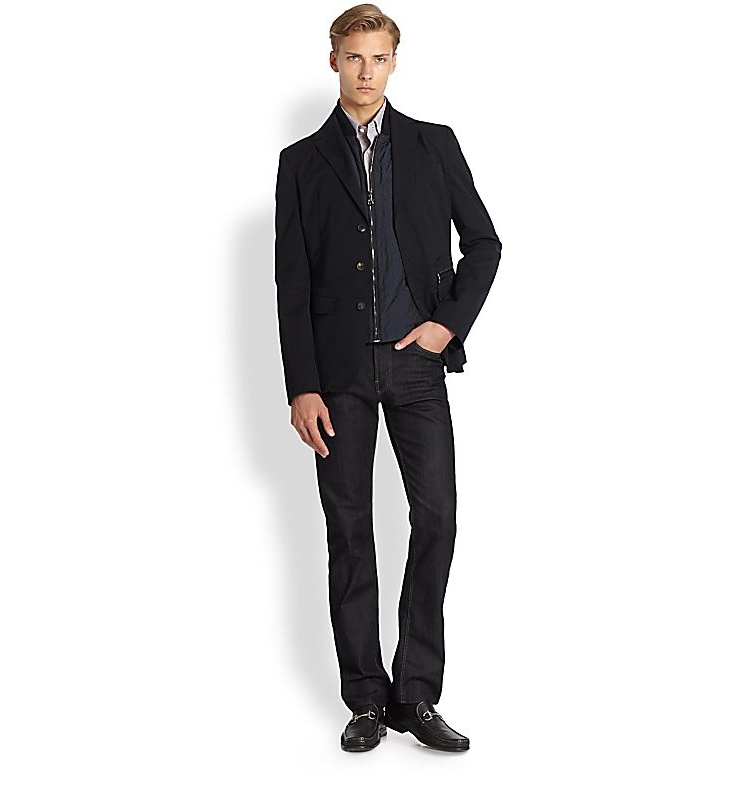 菲拉格慕 salvatore ferragamo 男式休闲西装 navy q00125923 54(44)