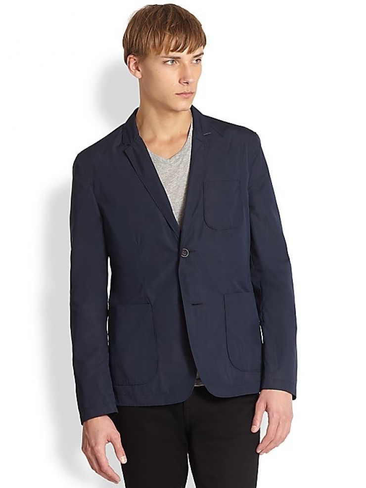 巴宝莉 burberry 男式休闲西装 navy q00074574 xxl