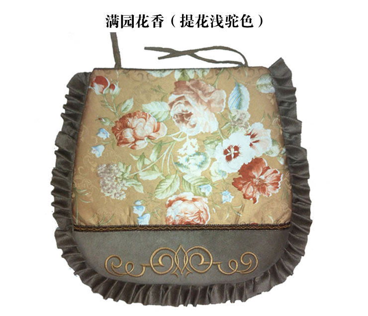 【京东快递】思侬家纺 椅子垫椅子坐垫 餐桌椅垫 办公室电脑椅垫 布艺座垫加厚 深咖色