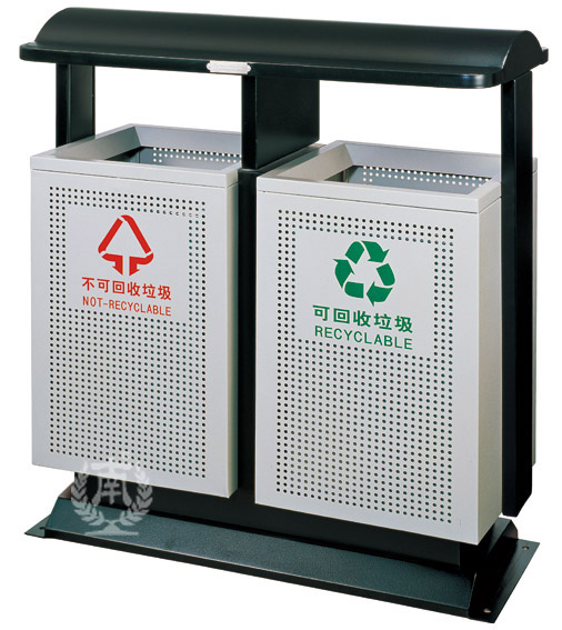【品名】:分类垃圾桶 【规格】:850*400*1000 mm 【包装】:1个/件