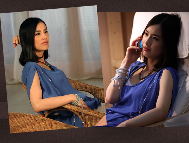 电视剧《第二十二条婚规》李悦瞳同款海蓝宝108颗佛珠手链.