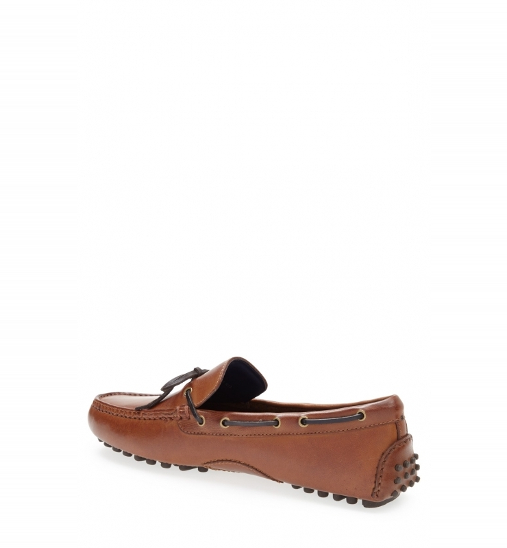 brown  a nub-rubber sole and smooth leather define a classically