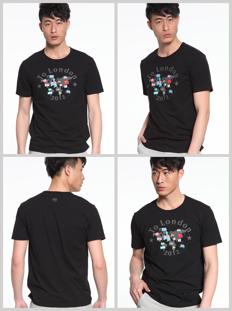 deerway/德尔惠 情侣 圆领短袖 男t恤 6221012k 白色 l(男)