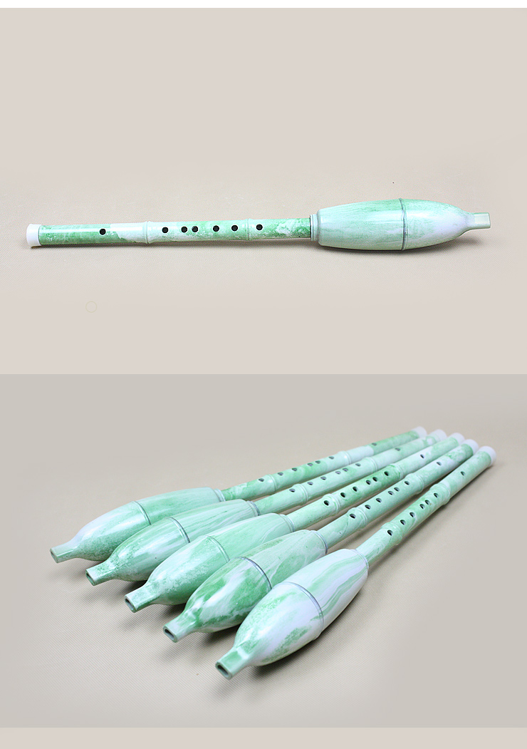 【缘乐坊】仿玉竖吹巴乌 青花瓷 防红木c调竖吹巴乌 笛子 竖笛 葫芦丝