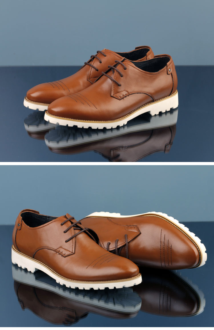 保罗骑士(palmpolo)手工缝制透气意式流行小尖头商务皮鞋2903 黑色 43