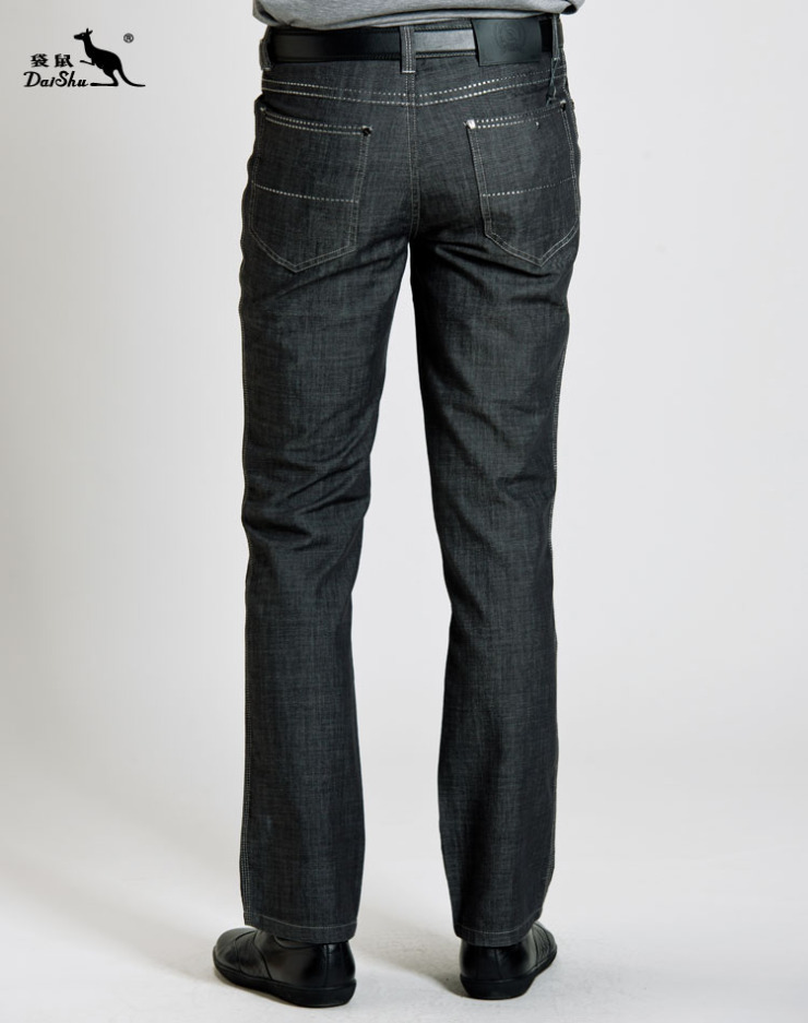袋鼠男装(daishu) 春夏时尚休闲通勤百搭透气耐穿牛仔裤 cc362202 深