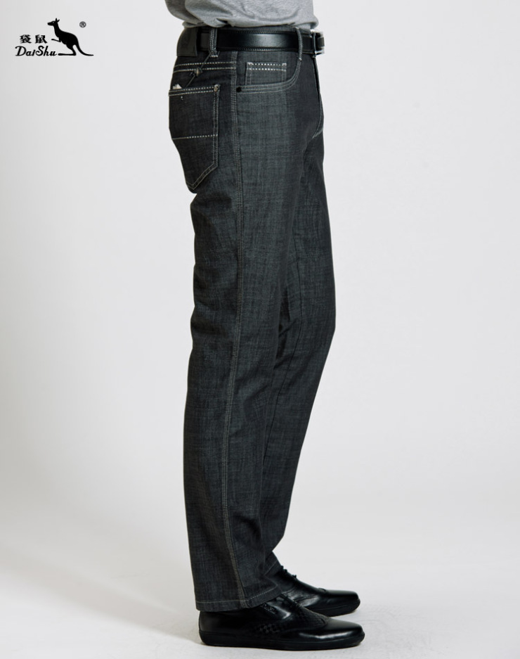 袋鼠男装(daishu) 春夏时尚休闲通勤百搭透气耐穿牛仔裤 cc362202 深