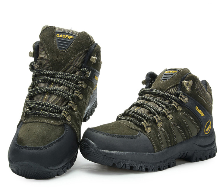 侨丰qaofg 磨砂牛皮 户外休闲运动 女士登山鞋21045