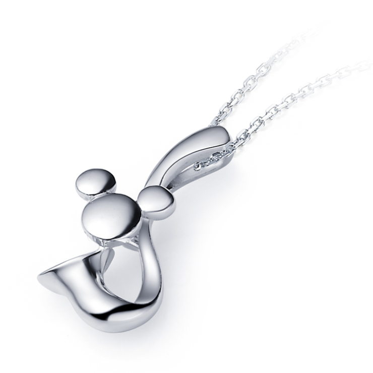 周大福 迪士尼经典系列米奇 pt950铂金吊坠 pt148665