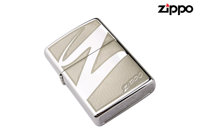 芝宝zippo打火机 镜面镀铬 激光刻 24461 风中zippo商标