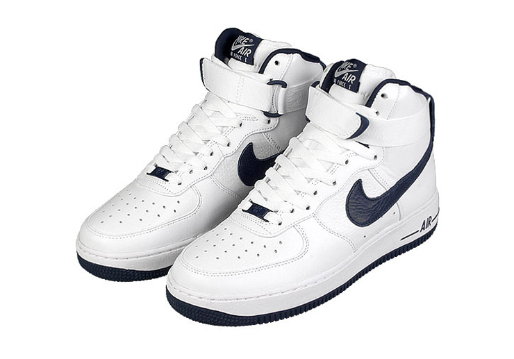 耐克/nike 男士高帮板鞋 af1 high premium 386161-100 白色 41码