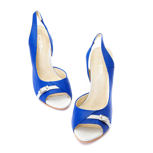 fbl菲伯丽尔色拼接时尚高跟凉鞋fba1sc1501-62蓝色俯视图