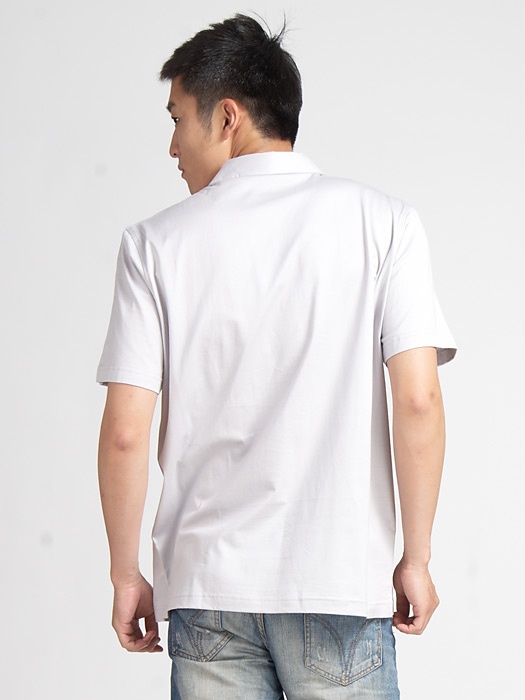 hadley哈德利全棉纯色男士经典polo衫12-st06侧面图