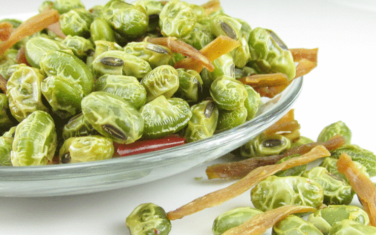 乐吃 笋干豆 2012新笋 浙江 临安特产 零食 小吃 美食 干货250克*4袋