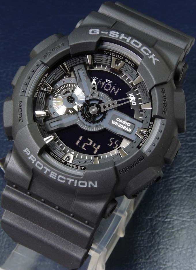 卡西欧 g-shock重型战舰双显经典男款 ga-110-1b