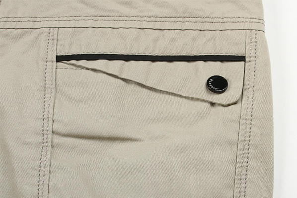 口袋采用立体方形形状 看上去比较舒适