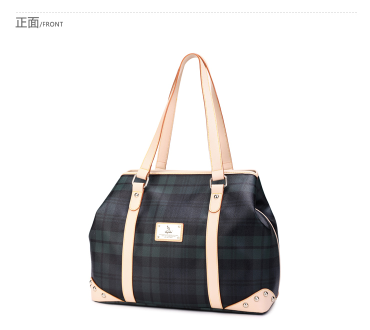 澳洲袋鼠austarlion恒久魅力系列单肩包墨绿色女士13040238