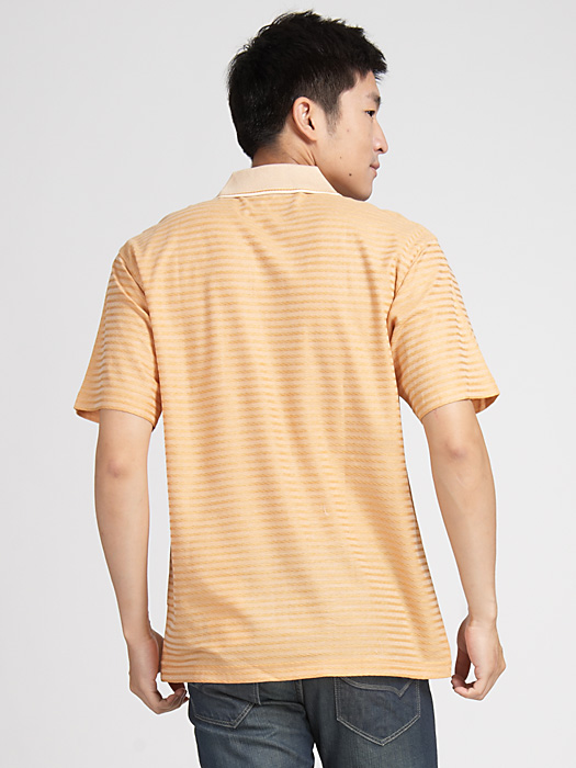 levieuxcommndant法国船王男式杏色短袖t恤tym-356 杏色背面图