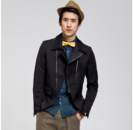 peacebird太平鸟便服80311115016 黑色 m