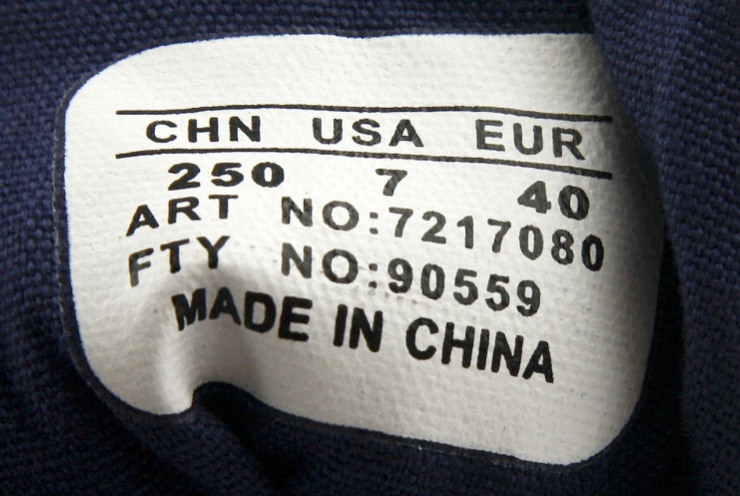 361°男式尺码对照表