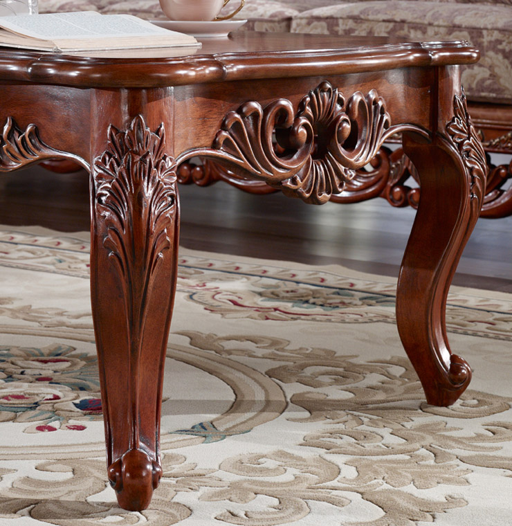 美乐乐家具 茶几 欧式古典风格 实木茶几 客厅家具 个性长茶几 茶几