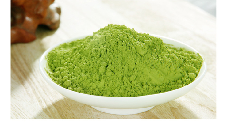 一缕清香 却不必忍受味的苦涩——百草味抹茶           绿色粉末  