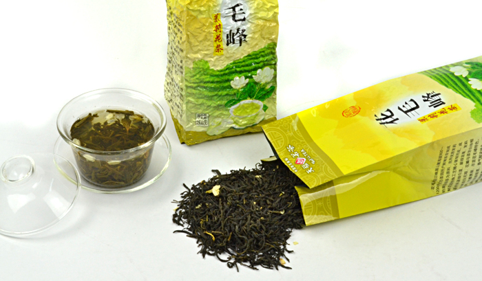 天福茗茶 花毛峰-50 四川浓香型茉莉花茶250克*3袋