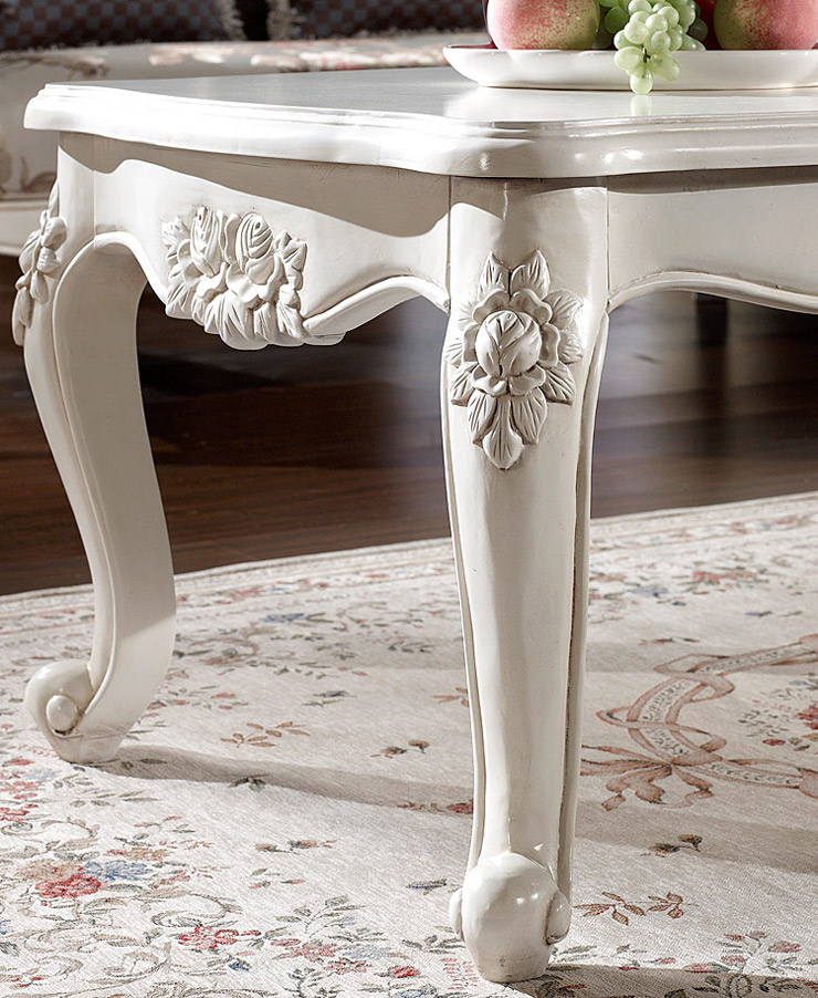 商品详细信息-美乐乐家具 茶几 欧式田园风格 客厅家具 长茶几 白色