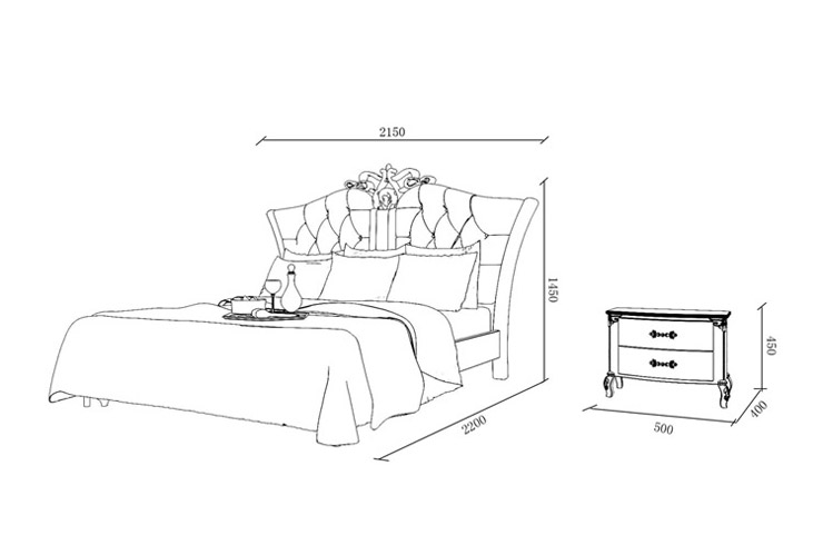 品牌名 韩菲尔品牌 名称 欧式简约双人床 生产周期 详情咨询在线客服