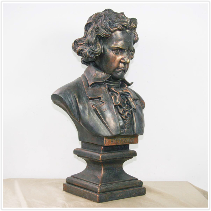 音乐家贝多芬头像摆件——正视图