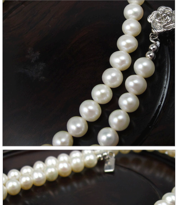 卿佩 时尚天然珍珠白色 5-6mm项链 送妈妈 送自己 送礼首选-附权威